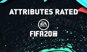 FIFA 20 attributes rated