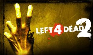 A banner for Left 4 Dead 2 showing the title and a zombified hand