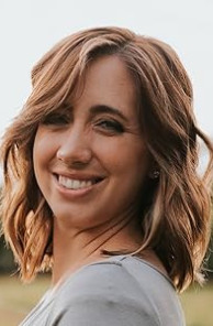 Smiling woman with short hair