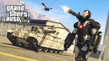 All the mayhem of GTA: 5 is more fun with a high-tech suit of armor on!