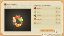 This wreath requires you to have all of the different types of fruit available in Animal Crossing: New Horizons.