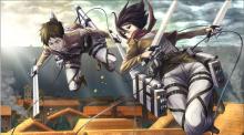 See how cool Mikasa looks even while skillfully swinging around