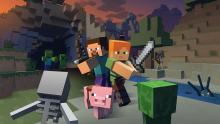 Beat down skeletons and creepers in Minecraft
