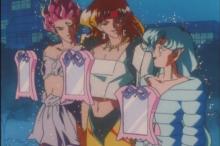 Sailor Galaxia transforms three animals into her henchmen, Hawk-eye, Tigers-eye, and Fish-eye. They are to find Pegasus who is hiding in someone's dream (Not Chibiusa) and bring him to her. Of course they meet up with the Sailor Senshi and have the longest battle with them throughout the whole series.