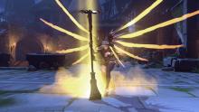 Mercy using one of her emotes.