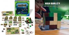 A promotional shot of the Minecraft Builders and Biomes strategy game