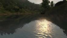 This image depicts some water that has been modded to be more realistic