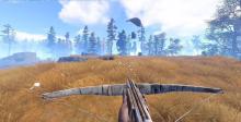 Rust will start you with absolutely nothing. As you survive though you'll craft weapons and other resources you can use for your survival.