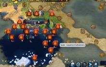 A literal army of Spanish inquisitors in Civ 6