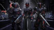 Guardians decked out in Black Armory gear.