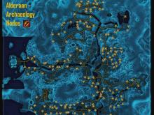 SWTOR Player made map for archaeology node points