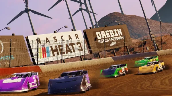 Drebin Speedway is one of the new Dirt tracks in NASCAR Heat 3