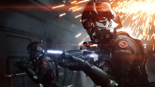 Iden Versio and Inferno Squad battle the Rebels. Iden Versio and Inferno Squad