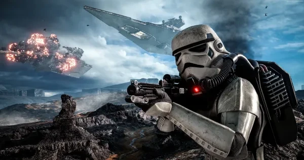 Stormtrooper on Sullust SWBF2 - Stormtrooper on Sullust