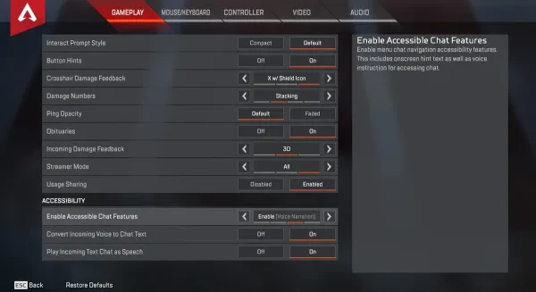 Best Apex Legends Settings 