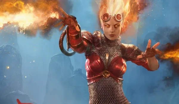 Chandra Nalaar art of the planeswalker Chandra Nalaar from magic the gathering