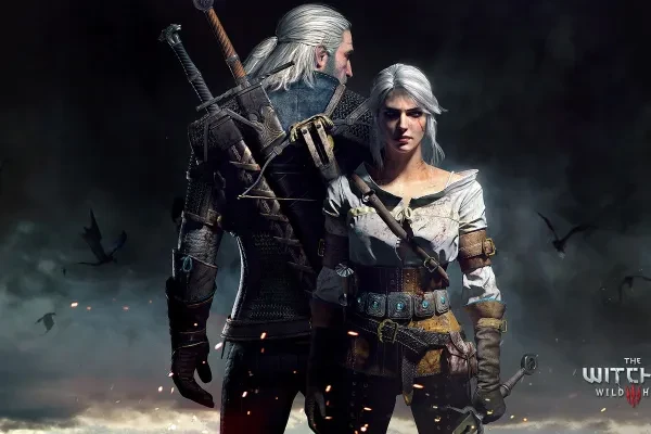 Geralt and Ciri The icon pair together for a photo op.