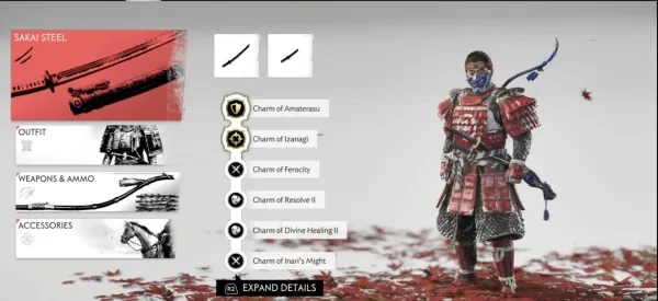 Equip the best charms to turn you into an invincible Samurai
