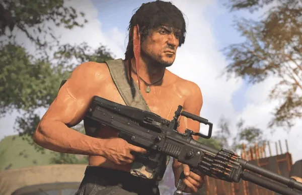 Rambo rocking an LMG best lmgs cod call of duty warzone