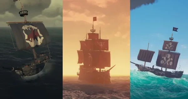 The sloop, brig and galleon are all free types players can pick from