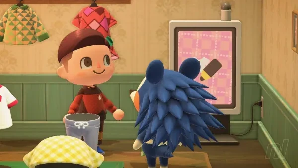Custom design kiosk in Animal Crossing: New Horizons. kiosk, able sisters, animal crossing: new horizons, animal crossing