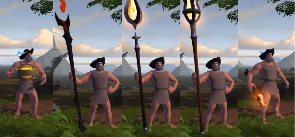 A selection of the best fire staff in Albion Online Top 5 best Albion Online fire staff