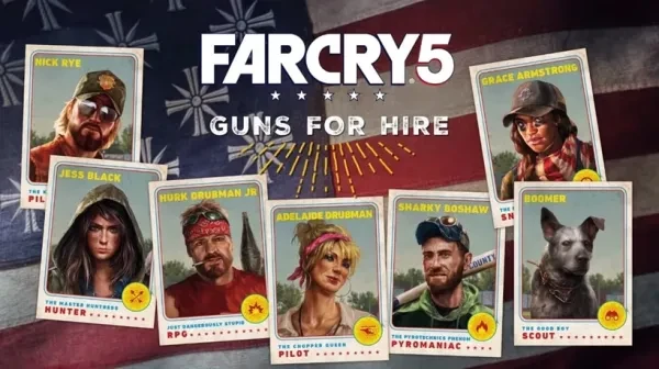 Discover the best Guns For Hire available in Far Cry 5. Far Cry, Far Cry 5, Guns For Hire, Companions
