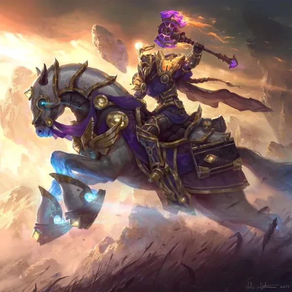 A Paladin leading the charge into battle World of Warcraft Best Paladin Spec