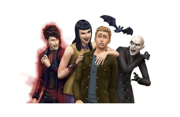 Just a few vampire sims hanging out!