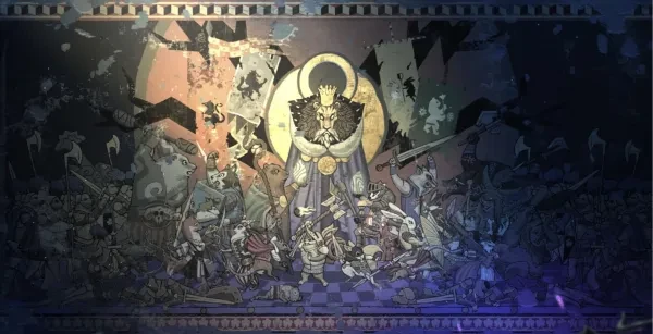 The main menu screen of Armello which shows a tapestry Armello Beginner Guide
