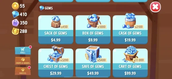 Buying Your Gems Farmville 3 Best Use Gems