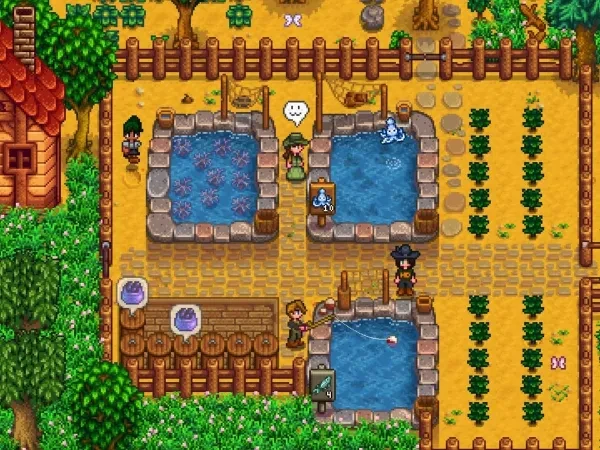 Stardew Valley fish ponds Players gather around to check their fish ponds