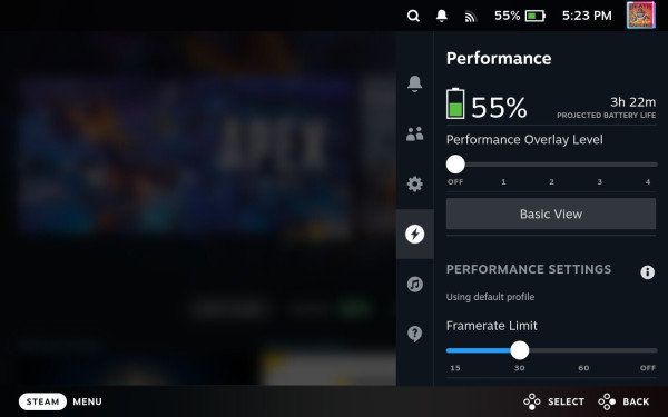 Steam Deck Settings