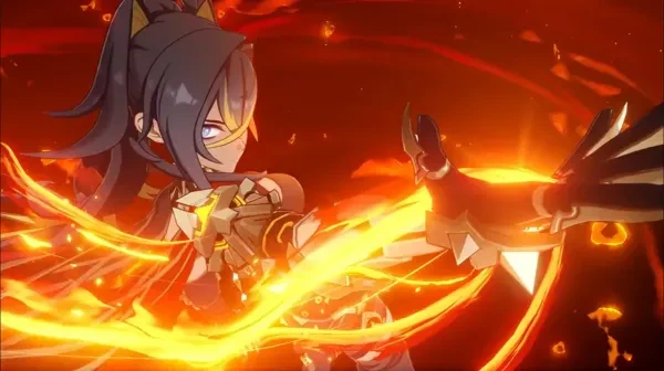 Dehya in her burst animation