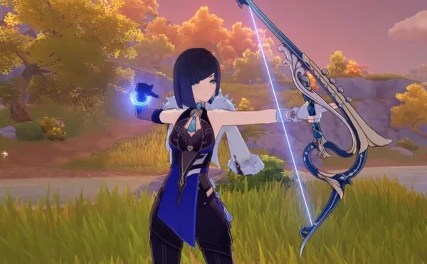 Yelan using Stringless bow Yelan using Stringless bow