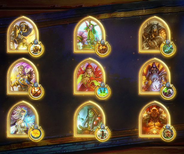 The Golden Classes for Hearthstone