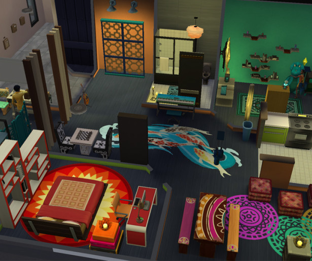 Jang Household Apartment, 121 Hakim House, San Myshuno