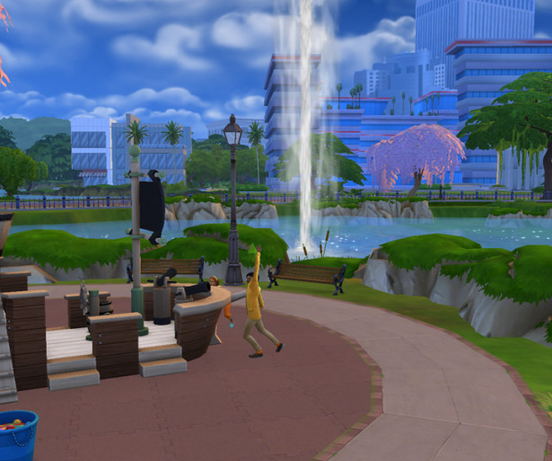 The Jang family in Newcrest by this beautiful lake!