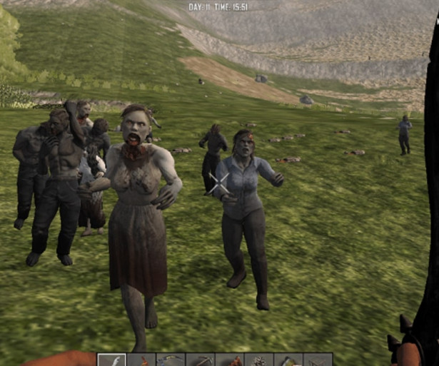 Zombie hoard headed for base 
