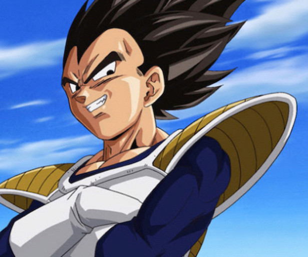 Saiyan prince Vegeta, proud and smug as usual. Copyright 2009, Toei Animation.