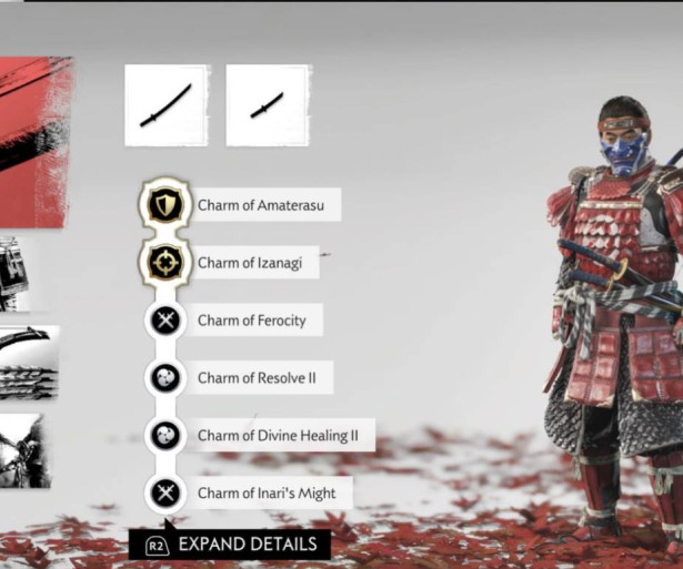 Equip the best charms to turn you into an invincible Samurai