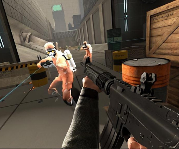 An intense battle between players