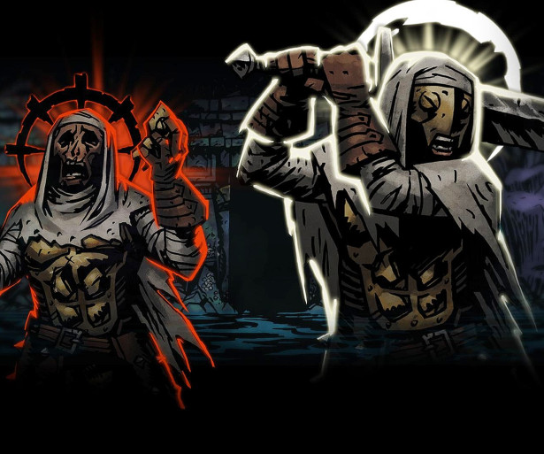 Leper in a state of virtue and affliction.