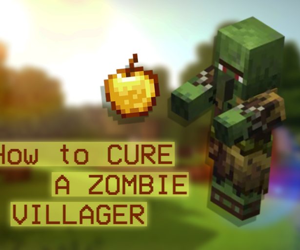 Thumbnail of a Zombie Villager and a Golden Apple from Minecraft.