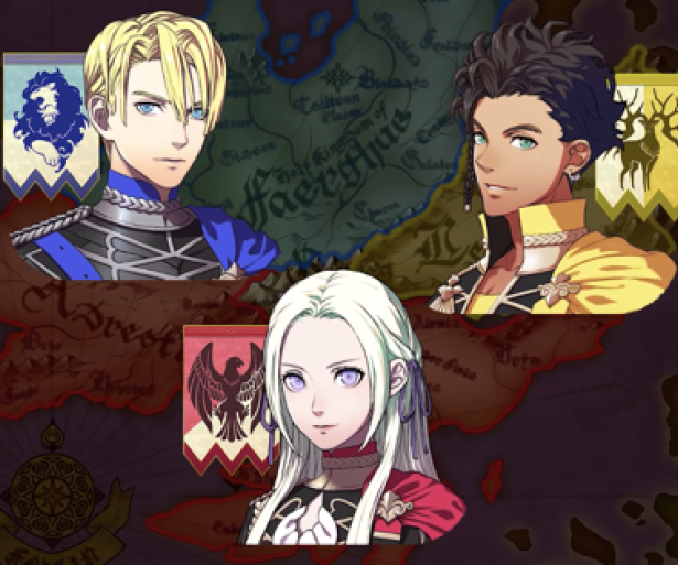 fe3h, fire emblem, blue lions, black eagles, golden deer