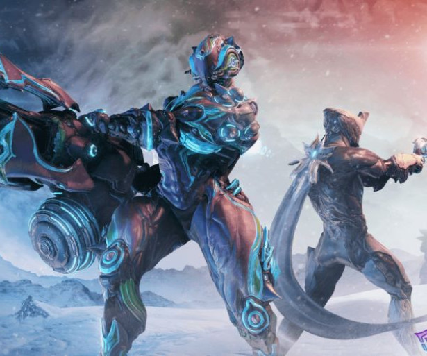 Hildryn with her Larkspur Archgun and Excalibur at her back