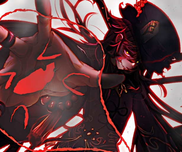 Genshin Impact, Characters, Pyro, Hu Tao, Polearm, Wallpaper