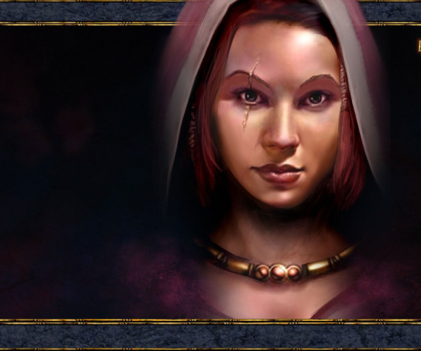 Portrait of Imoen from Baldur's Gate.