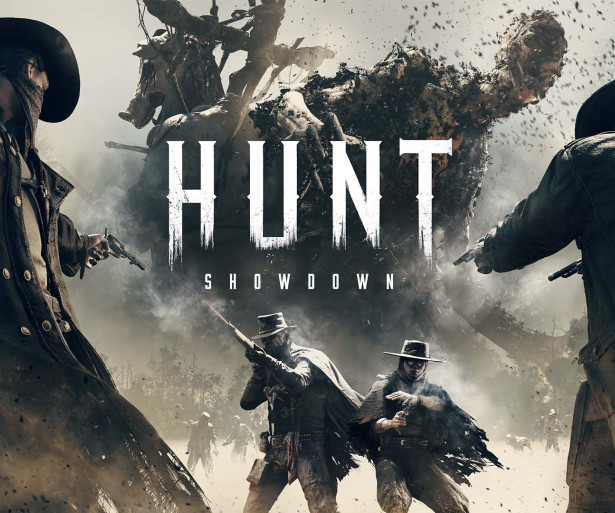 Hunters and Monsters Fight over the Hunt: Showdown logo. 