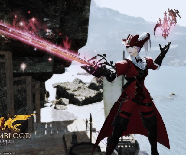 final fantasy, ffxiv, mmo, mmorpg, ff14, final fantasy 14, endwalker, red mage, weapon, glamour